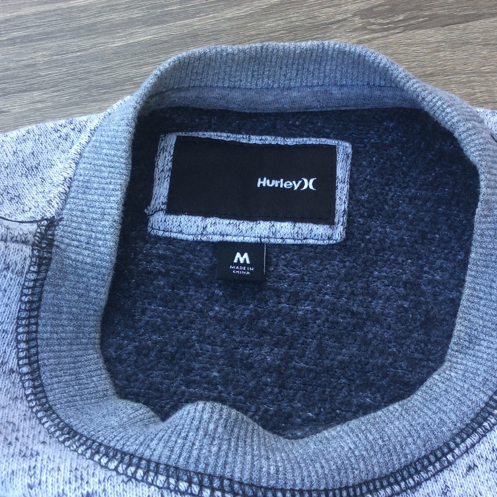 Hurley Men’s Gray Blue Sweatshirt - Picture 4 of 4